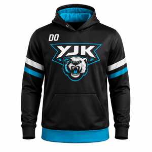 Sudadera con Capucha de Hockey sobre Hielo Personalizada al por Mayor para Hombre, Corte Regular, Tejido de Spandex/Poliéster, Transpirable, para Invierno - Product Image 1