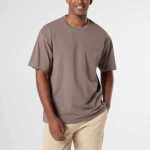 T-shirt uni moderne et élégant pour homme, été, coton doux, respirant, léger, col rond, manches courtes, décontracté, confortable, tendance - Product Image 2