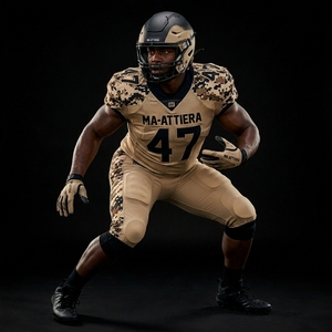 Custom Tan Digital Camo American Football Jersey <b>Pants</b> Set <b>Padded</b> Uniform Wholesale Sportswear Manufacturer Supplier Pro - Product Image 4