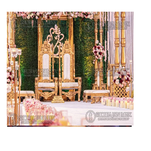 เก้าอี้บัลลังก์ไม้สำหรับเจ้าสาวเจ้าบ่าว - Product Image 1