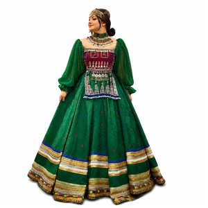 Vestidos Afganos Kuchi de Alta Calidad en Colores Personalizados, Conjuntos Casuales y de Fiesta para Mujer, Estilo Indio Banjara, Vestidos Vintage - Product Image 1
