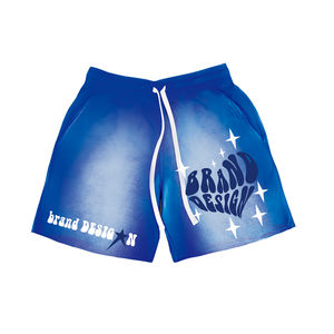 Nouveau style – Short homme personnalisé effet délavé avec impression, couleur unie, 100 % coton French Terry – Short homme personnalisable en promotion - Product Image 6