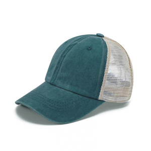 Wholesale Unisex Custom logo 6 Panel Sports mesh Trucker <b>Hats</b> - Product Image 2