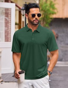 Camisa de Manga Corta para Hombre con Servicio OEM, Tejido de Poliéster/Spandex de Alta Densidad, Bolsillo con Estampado Frontal, Antiarrugas - Product Image 3