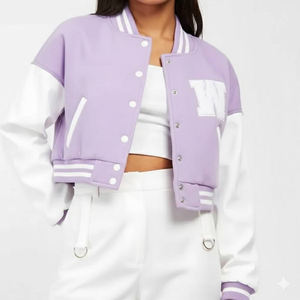 Chaqueta Letterman Personalizada, Nueva Colección Otoño-Invierno, Relleno de Algodón, Estilo Universitario, Chaqueta Varsity Transpirable al por Mayor - Product Image 1