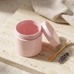 Round PET <b>Plastic</b> <b>Jar</b> 150ml 200ml Pink Wide Mouth Screw Cap Container for Face Cream Cosmetic Packaging Vietnam Manufacturer - Product Image 4
