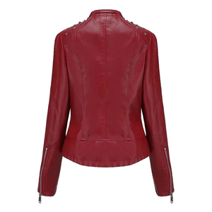 Chaquetas de Cuero para Mujer 2026, Modernas, con Cuello Alto, Transpirables y Cómodas - Product Image 2