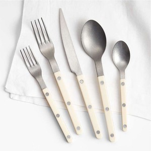 Ensemble de couverts modernes 24 pièces avec manches en résine bleue, en acier inoxydable poli miroir, vaisselle résistante au lave-vaisselle pour hôtel - Product Image 6