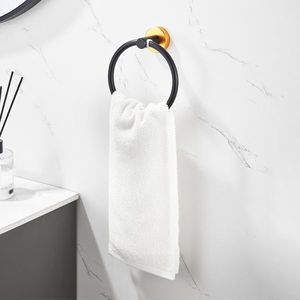 Set di Accessori da Bagno a Parete da 24 Pollici, 6 Pezzi in Alluminio Spesso, Portasciugamani Nero e Oro, Materiale in Lega - Product Image 6