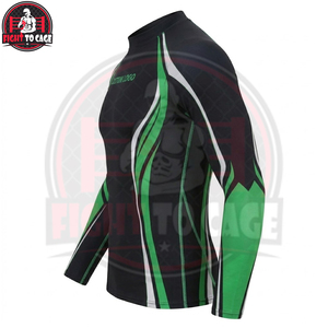 Rashguard 2026 MMA BJJ à manches longues, protection solaire, séchage rapide, confortable, super extensible, logo personnalisé, durable, imprimé numériquement - Product Image 2