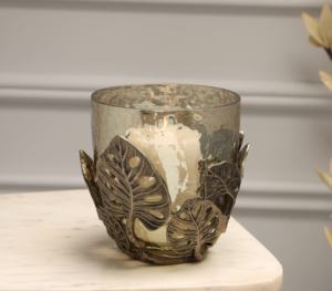 Porte-bougie léopard de luxe en métal et verre, centre de table décoratif pour la maison, les mariages et la décoration d'hôtel - Product Image 5