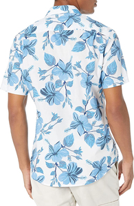 Men's European America Size Beach Solid Satin Custom Cotton Breathable Summer Casual Short-sleeved Turn-down Collar <b>Shirts</b> - Product Image 2