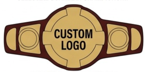 Ceinture de championnat poids lourd en or, titre personnalisé, trophée de lutte, MMA, boxe, plaque en laiton gravée en profondeur, sangle en cuir véritable - Product Image 3