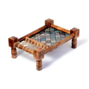 Plateau de service rond en bois naturel pour fromage, fruits, collations, cuisine, restaurant, vaisselle - Product Image 4