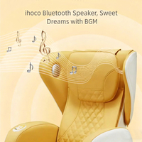 Fauteuil de massage compact pour la maison IH-5008, 2-en-1 canapé et masseur, mini format, Bluetooth, USB, 3 modes, facile à déplacer, idéal pour les petits espaces