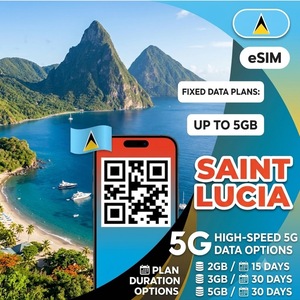 ซิมอีซิมเซนต์ลูเซีย 2GB 15 วัน 3GB 5GB 30 วัน แพ็กเกจข้อมูลสำหรับเดินทาง ส่งรหัส QR ทันทีทางอีเมล - Product Image 1