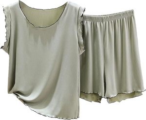 Conjunto de Pijama de Primera Calidad para Mujer, Camisa con Botones y Pantalones, Diseño Clásico a Cuadros, Ropa de Dormir, Tejido Sostenible - Product Image 2
