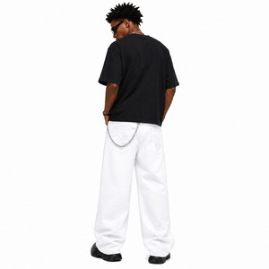 Custom <b>Embroidered</b> Dragon Baggy <b>Jeans</b> Men Wide Leg Streetwear Denim Pants Y2K Hip Hop <b>Jeans</b> - Product Image 4
