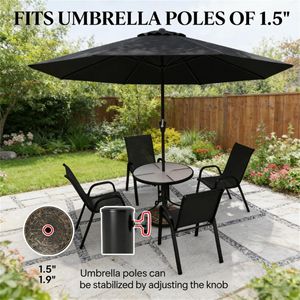 Base de support de parasol en bronze uniquement pour parasols et bases de terrasse - Product Image 2
