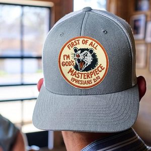 Primero de todo, soy la obra maestra de Dios, parche de 3 pulgadas para coser. - Product Image 3