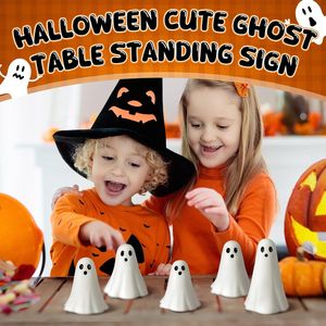 Set di 5 Statuette di Fantasmi di Halloween, Sculture in Resina per Decorazioni Interne e Vassoi a Più Livelli - Product Image 5