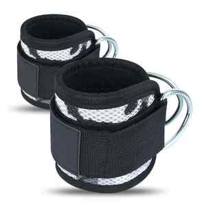 Correa de Tobillo para Gimnasio de Alta Calidad, Impermeable, con Accesorio de Cable para Levantamiento de Pesas, Diseño con Logotipo - Product Image 1