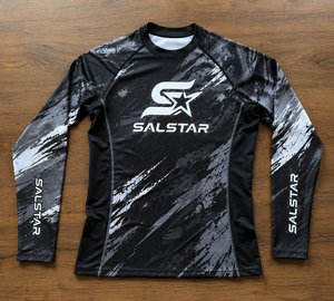 Salstar <b>Men's</b> Long Sleeve <b>Compression</b> <b>Shirt</b> Quick Dry Sporty Customize Logo Sublimation Print O-Neck Slim Fit Rash Guard Gym - Product Image 6