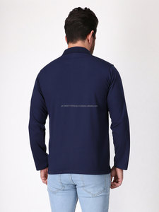 Hombres para camisa de manga corta Color sólido 100% algodón Jersey Premium de alta tecnología Casual moda costura al por mayor 2024 - Product Image 3