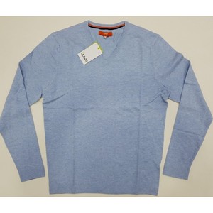 Autumn Premium Cotton Knitted Men's <b>Jumper</b> <b>Pullover</b> V-Neck Long Lasting Factory Overrun Branded Labels Ripped Style Made - Product Image 1