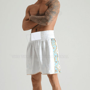 Pantalones Cortos Deportivos Transpirables y Cómodos para Entrenamiento de Boxeo, Pedido al por Mayor, Fabricante de Pakistán, 100% Poliéster, Secado Rápido, Alta Calidad - Product Image 3
