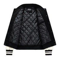 Veste de baseball rétro pour homme, coupe ajustée, avec broderie de logo personnalisée