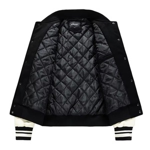 Chaqueta Varsity de Invierno para Hombre, Estilo Retro de Béisbol, Corte Regular Delgado, con Bordado de Logotipo Personalizado - Product Image 3
