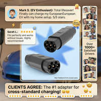 Nouvel adaptateur de charge EV Daoyu Type 2 vers GB/T, Plug & Play, 250A, charge rapide DC pour véhicules électriques à port GB/T, pour remplacement/réparation