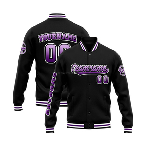 100% Wool Graduation Varsity <b>Jacket</b> with Custom Embroidery Personalized Stand Collar Windproof Letterman Coat for Schools - Product Image 1