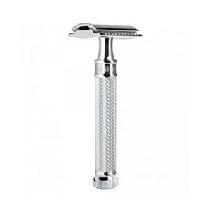 Rasoir de sécurité réutilisable pour hommes, rasoir manuel à double tranchant en acier inoxydable pour la coupe de la barbe, l'épilation du visage - Product Image 4