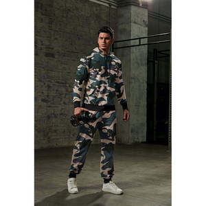 Custom Men's Camouflage Tracksuit Set 2 Piece Hoodie and Jogger Pants Slim Fit Sportswear Athletic Gym Sweatsuit Streetwear - Product Image 2