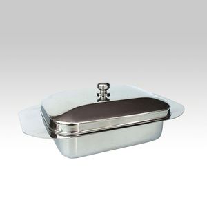 Plato para Mantequilla de Acero Inoxidable de Diseño Exclusivo para una Selección de Vajilla de Lujo que Mejora la Decoración de la Mesa con un Acabado Metálico - Product Image 4