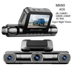 Caméra <span class=keywords><strong>de</strong></span> tableau <span class=keywords><strong>de</strong></span> bord AZDOME 4 canaux 4K 2K 1080P HD Wifi Super Vision Nocturne GPS ADAS Streaming 4G avec caméra avant et arrière pour voiture - Product Image 1