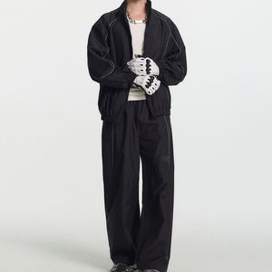 ชุดวอร์มสะท้อนแสงแบบ unisex ซิปเต็มตัว ชุดออกกำลังกาย น้ำหนักเบา ผลิตจากโพลีเอสเตอร์ เหมาะสำหรับใส่ในฤดูใบไม้ร่วง สีพื้น ทรงหลวม สำหรับผู้ใหญ่ - Product Image 5