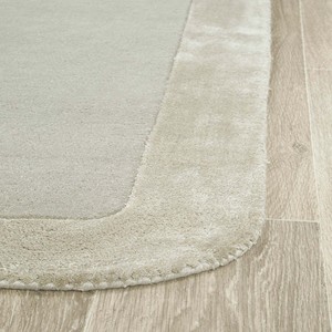 Alfombra de Lujo Plateada de Felpa, Alfombra Moderna de Viscosa y Lana para Sala de Estar o Dormitorio, Alfombra Interior Acogedora, Decoración Minimalista - Product Image 2