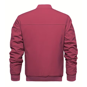 Blouson Bomber Unisexe Zippé Uni, Manches Élastiques, Grande Taille, Respirant, Coupe-Vent, Écologique pour Automne/Hiver – Meilleure Vente - Product Image 3