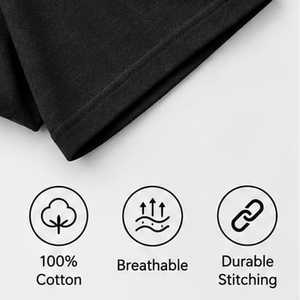 Camiseta de punto de algodón 100% para hombre, cuello redondo, lisa, de ajuste regular, transpirable, de secado rápido, informal, para oficina, 180g - Product Image 5