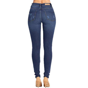 Jeans de Mezclilla Ajustados de Cintura Alta para Mujer, Moda 2026, Casuales, con Logotipo Personalizado, Corte Regular, 100% Algodón, Ecológicos, de Secado Rápido - Product Image 4