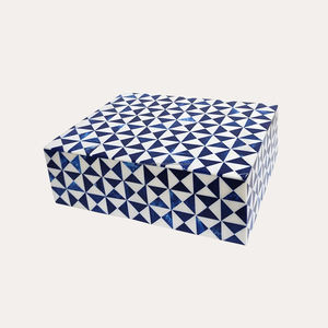 Hueso blanco hecho a mano diseño de ladrillo de lujo caja de hueso Natural artesanías de madera ecológicas contenedor de almacenamiento decorativo y letrero de pared - Product Image 4