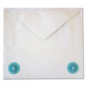 Nouvelles toiles de jalon blanches en peau d'agneau, modèle 2026, sur mesure, pour francs-maçons, avec nouveau design personnalisé - Product Image 3