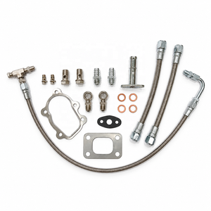 Kit de Instalación de Turbo RY TURBO T25, Línea de Aceite Trenzada, Adaptadores, Juntas, Herrajes - Product Image 4