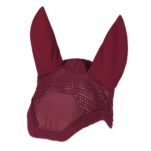Masque anti-mouches en maille souple pour chevaux avec oreilles respirantes, couvre-tête équin, ajustement confortable, design personnalisé, plusieurs tailles, vente en gros - Product Image 5