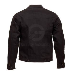 Veste en jean pour homme automne-hiver, 100% coton, respirante, écologique, logo sur le devant, séchage rapide, haute qualité - Product Image 2
