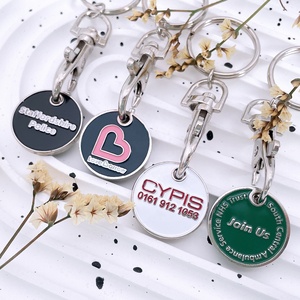 Llavero de moneda Caddy de esmalte suave estampado de hierro, fabricante de llaveros - Product Image 3