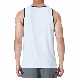 Débardeur de sport pour homme personnalisé, de haute qualité et à prix raisonnable, en polyester/coton, séchage rapide, respirant, service OEM, fabriqué au Pakistan, tricoté - Product Image 2